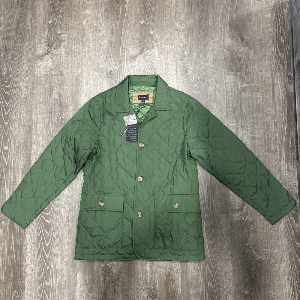 NWT Bobby Jones Hyland Quilted Jacket Men's Medium Kapers Green Water-Repellent